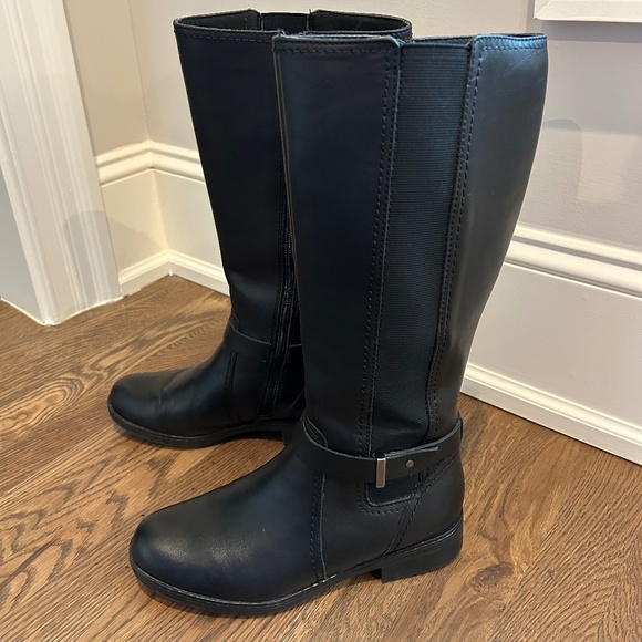 Clarks Shoes Clarks Tall Riding Boots Size 7 Black Poshmark